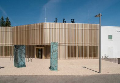 Die Fassade des Museums für zeitgenössische Kunst in Ottobeuren