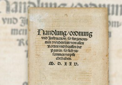 Titelblatt der Bundesordnung der oberschwäbischen Bauern vom 7 März 1525