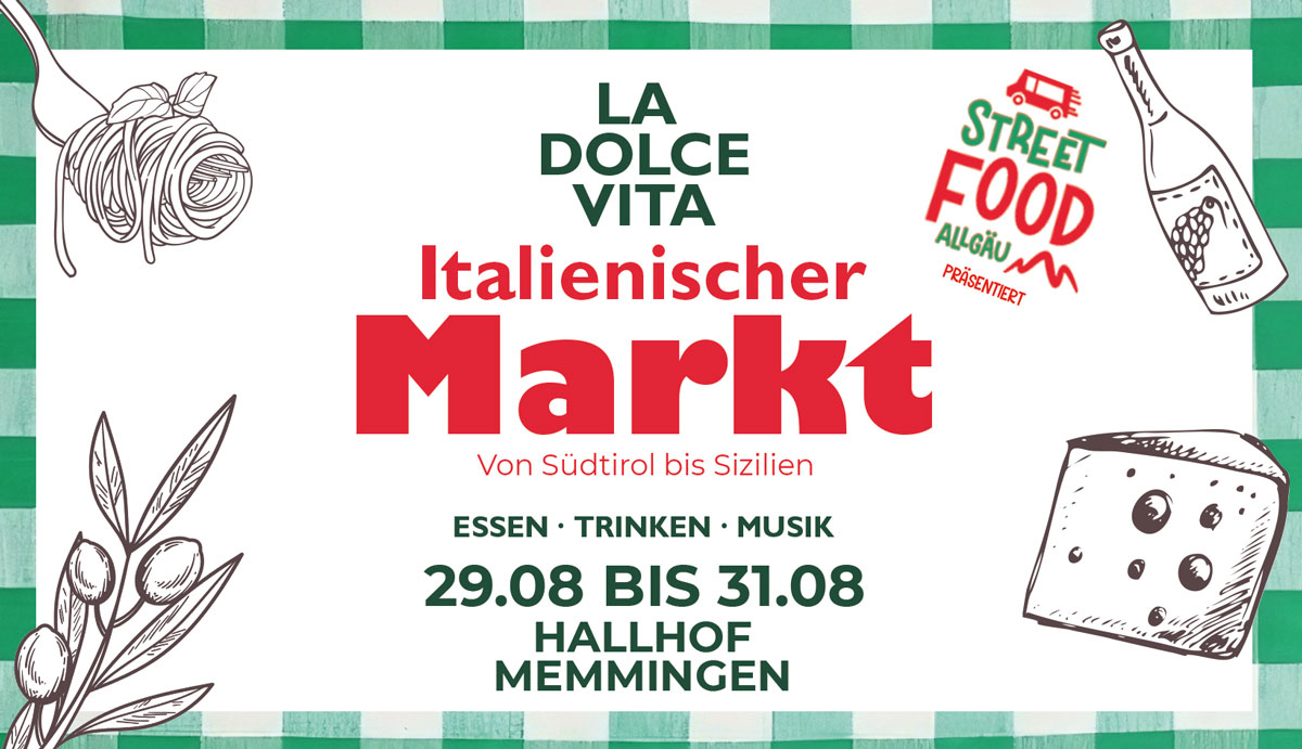 Anzeige für den Italienischen Markt in Memmingen