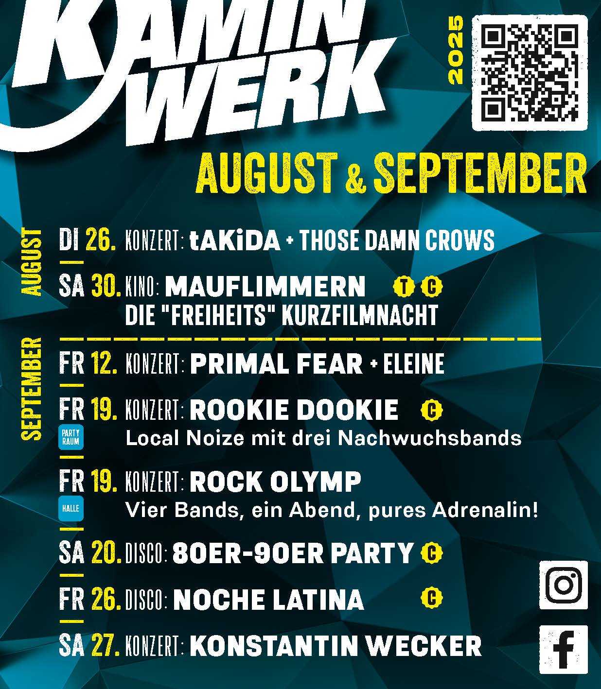 Anzeige Kaminwerk August und September