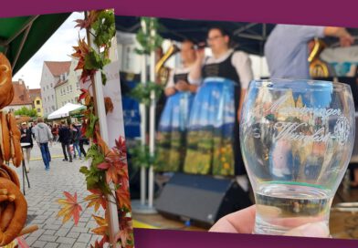 Impressionen vom Memminger Weinfest in einer Fotocollage