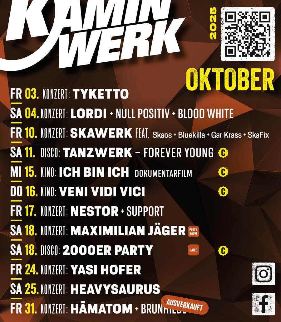 Anzeige Kaminwerk Oktober