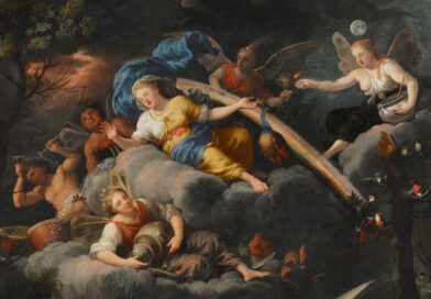 Barock Ballett: Barock in Memmingen Ausschnitt aus einem barocken Gemälde mit Frauenfiguren und Elfen auf einer Wolke