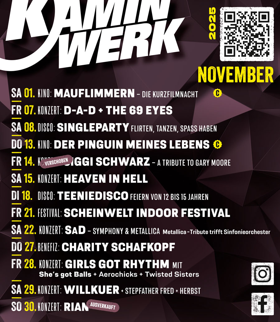 Anzeige Kaminwerk November