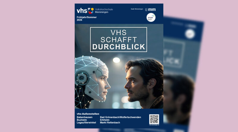 Das Titelbild des Frühjahrsprogramms der VHS Memmingen
