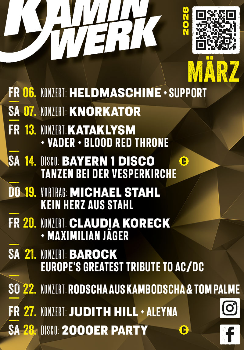 Anzeige Kaminwerk März-Programm