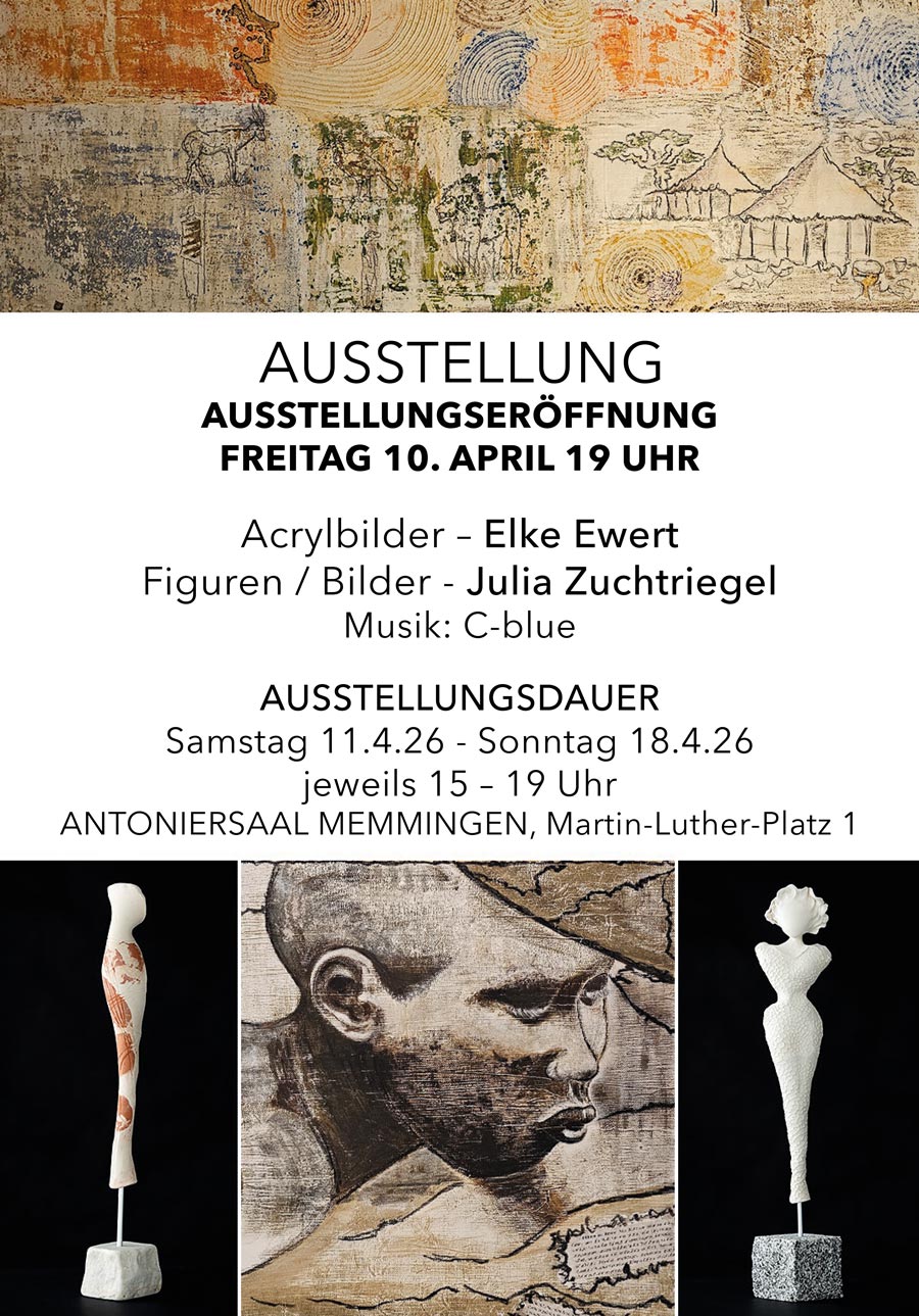 Anzeige Ausstellung Atelier Zuchtriegel